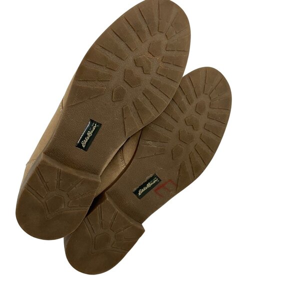 Eddie Bauer Womens Tan Suede Lace-Up Ankle Boots Size 8.5 Faux Fur Lining Casual - Picture 6 of 13